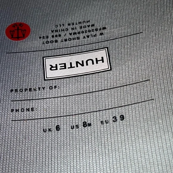 Hunter Boots Womens Size 8 Gray Play Short Rain Ankle Rubber Waterproof NEW - Picture 10 of 10